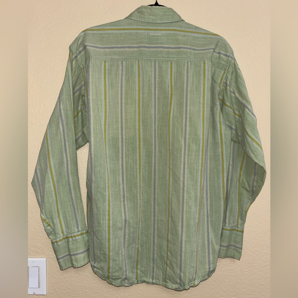 Patagonia Men’s Organic Cotton Striped Pearl Snap Shirt, Size M - Picture 3 of 8